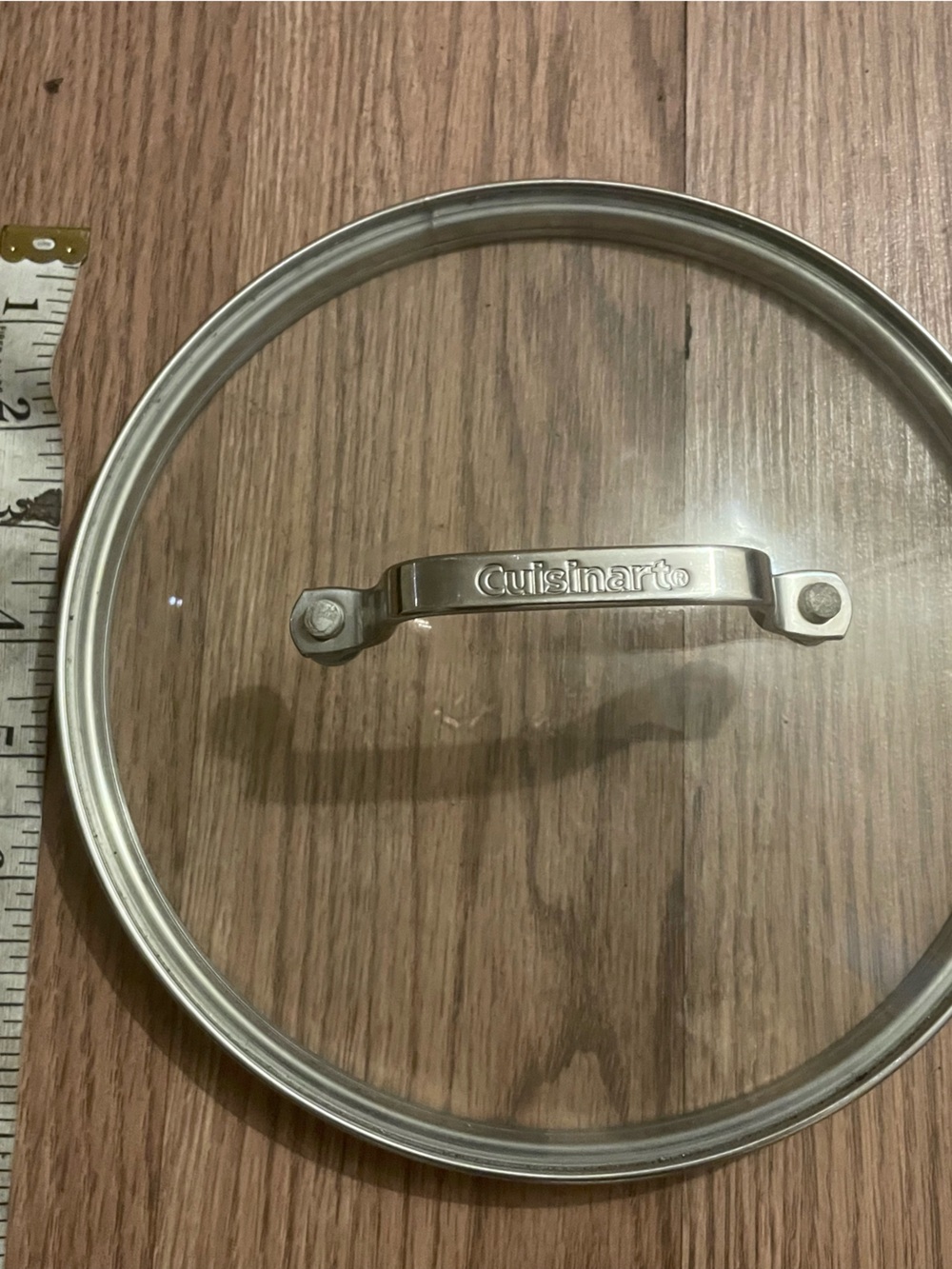 Cuisinart Clear Glass Cookware Lid with Stainless Handle